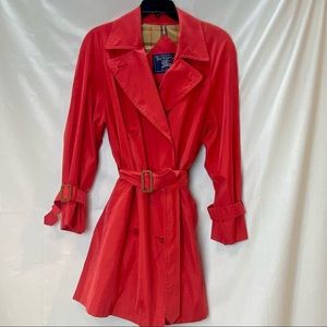 Red Burberry’s of London Double Breasted Coat